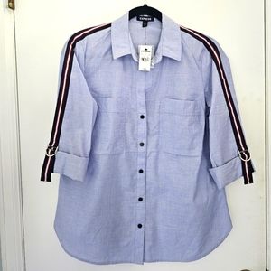 Express Button-down Rolled-sleeve Oxford Shirt size Small